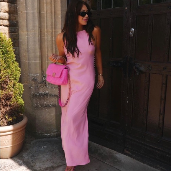 Zara Satin Effect Buttoned Dress Size Large - Picture 1 of 7